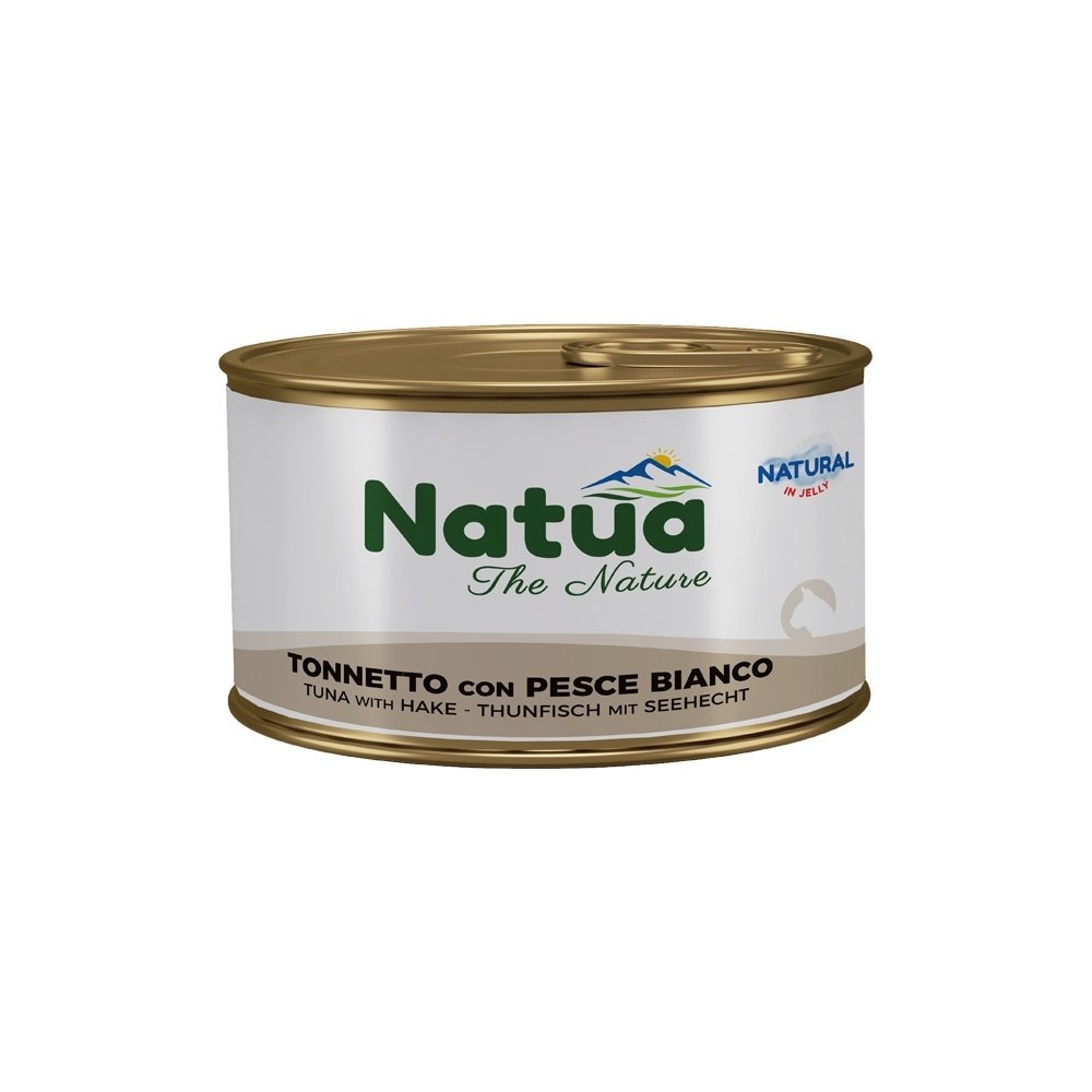 Natua Cat Natural Tonnetto Pesce Bianco Jelly 85g Lattina Natua Cat Natural Tonnetto Pesce Bianco Jelly 85g Lattina